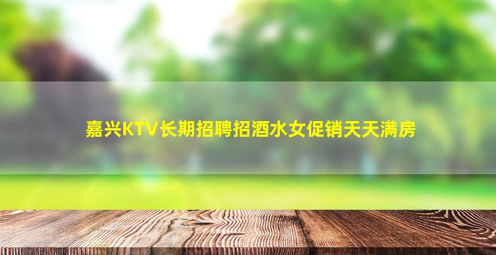嘉兴KTV长期招聘招酒水女促销天天满房